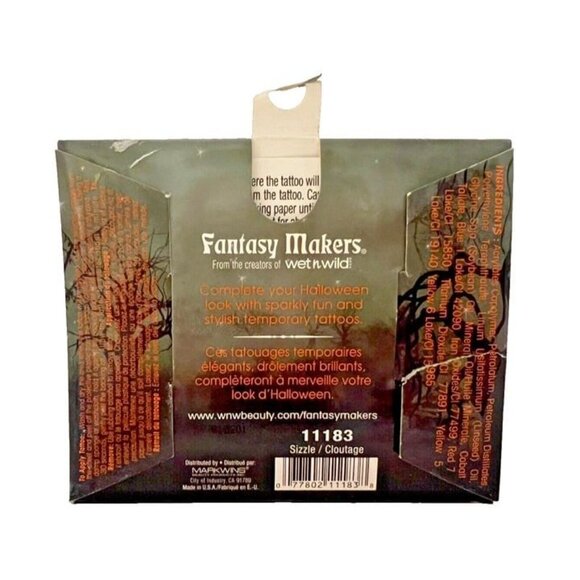 WetNWild FantasyMakers III83 Sizzle Clovtage Jewel BodyArt TempTattoos Y2K Japan - Picture 2 of 2